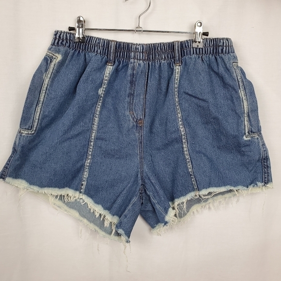 Roaman's reworked cut off jeans distressed bleached shorts sz 18W - Picture 1 of 10